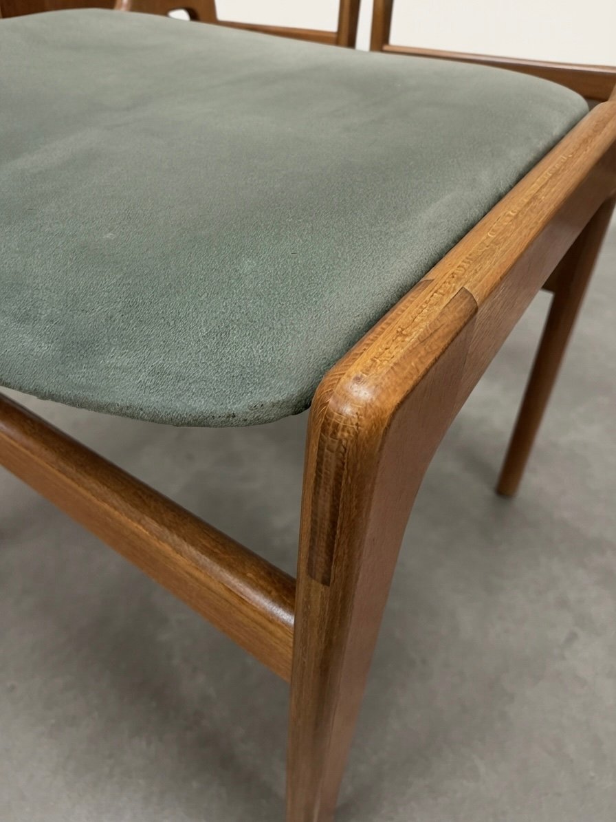 Set of 6 Mid-Century Danish Teak Dining Chairs attributed to Erik Buch - Image 7