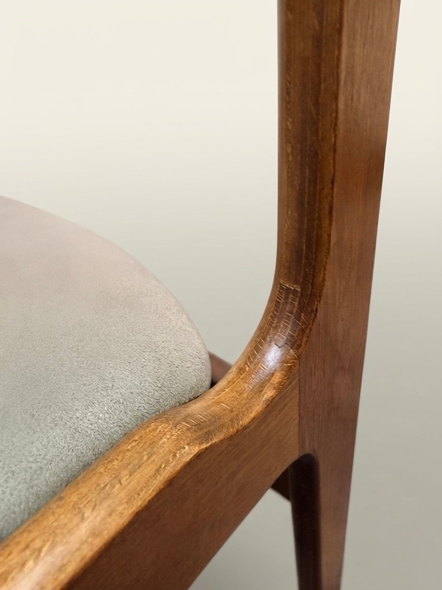 Set of 6 Mid-Century Danish Teak Dining Chairs attributed to Erik Buch - Image 8