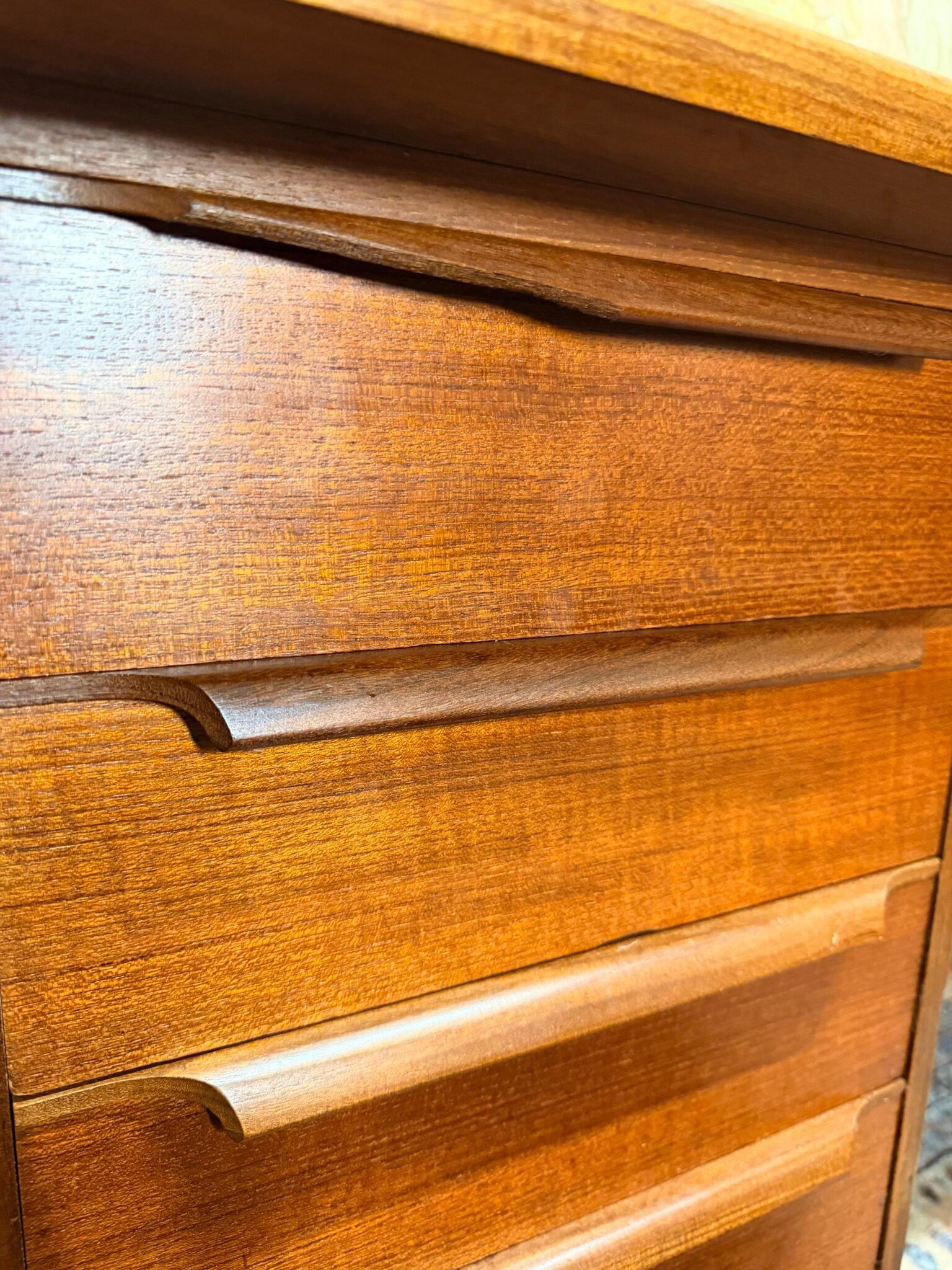 Mid - Century 1960s Danish Teak Desk - Image 5