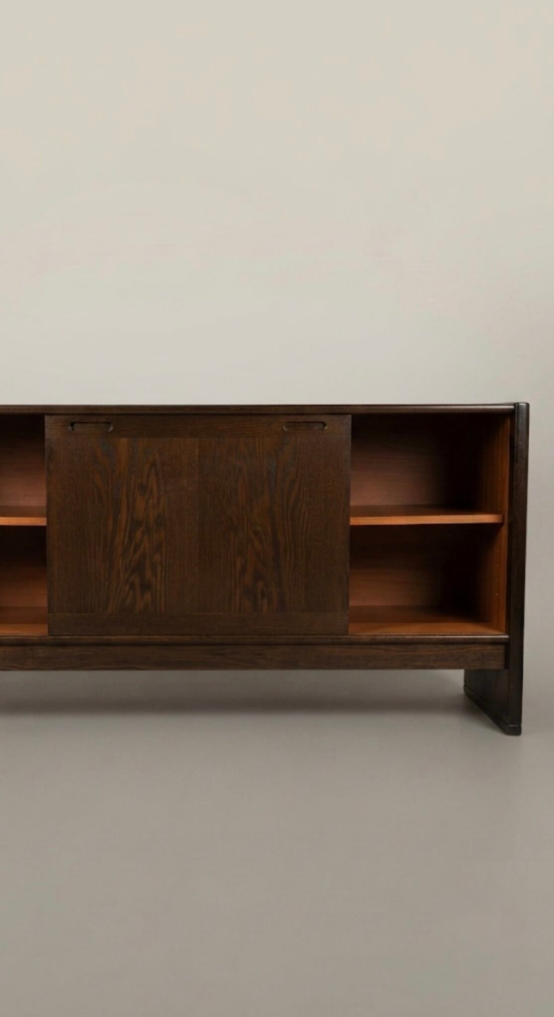 Skovby Dark Oak Low Sideboard, 1960s Danish Minimalist - Image 5