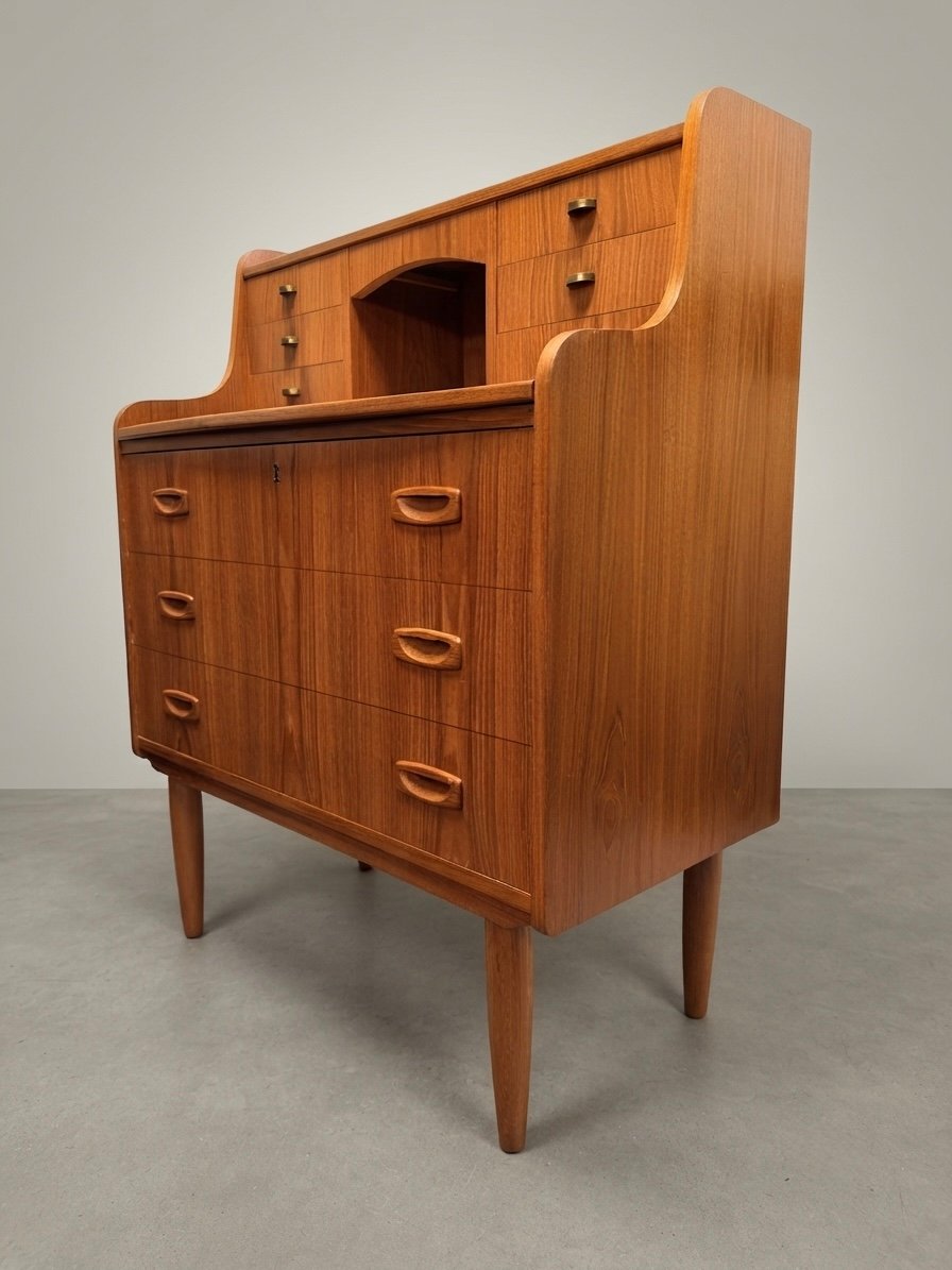 Elegant Danish Mid-Century Teak Secretary Desk, 1970s - Image 5
