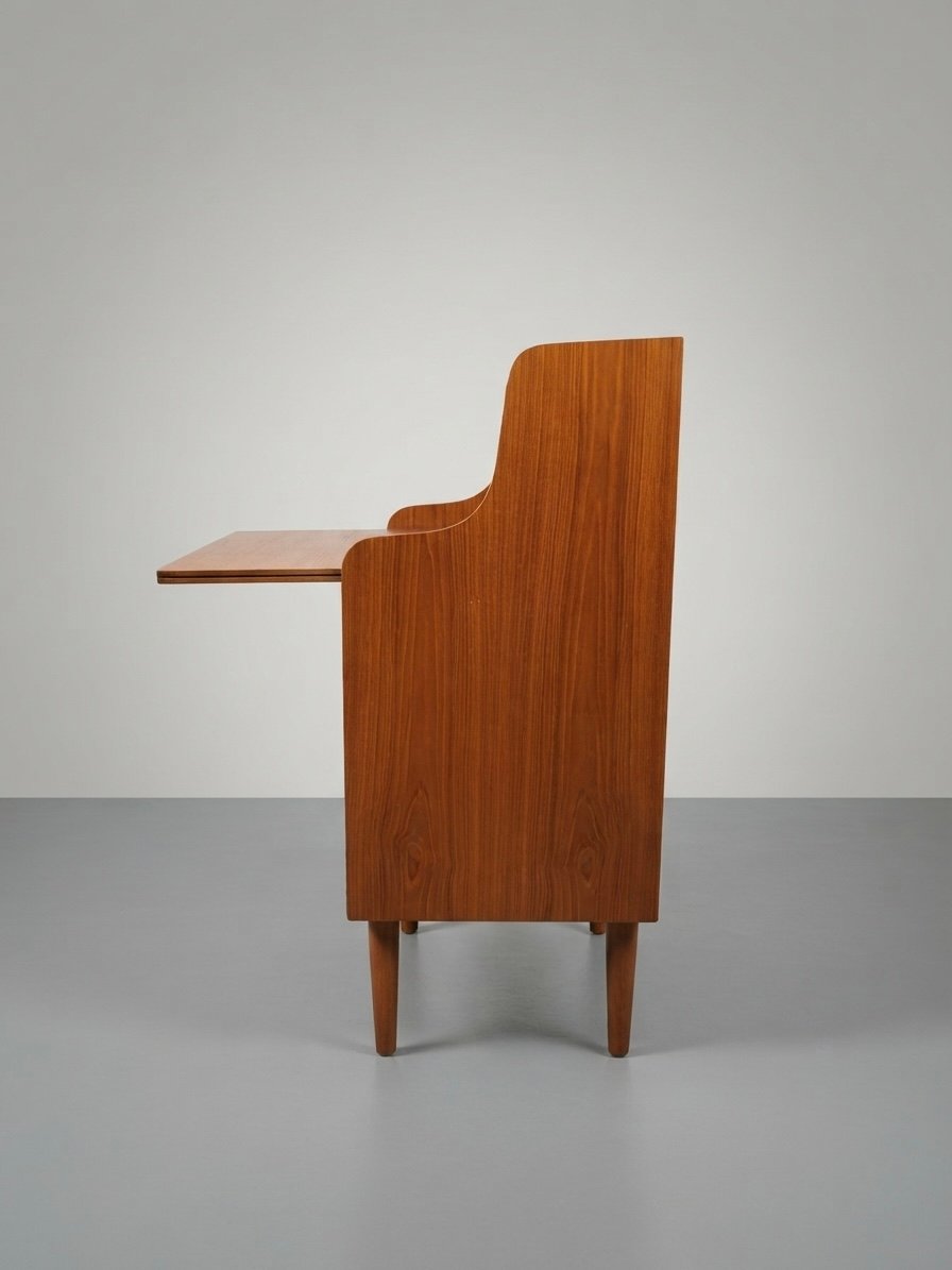 Elegant Danish Mid-Century Teak Secretary Desk, 1970s - Image 3