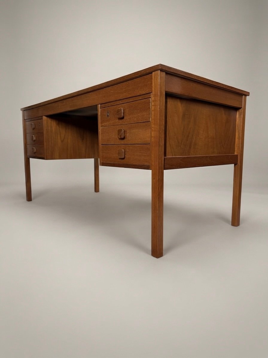 Mid-Century Danish Modern Teak Desk by Domino Mobler - Image 6