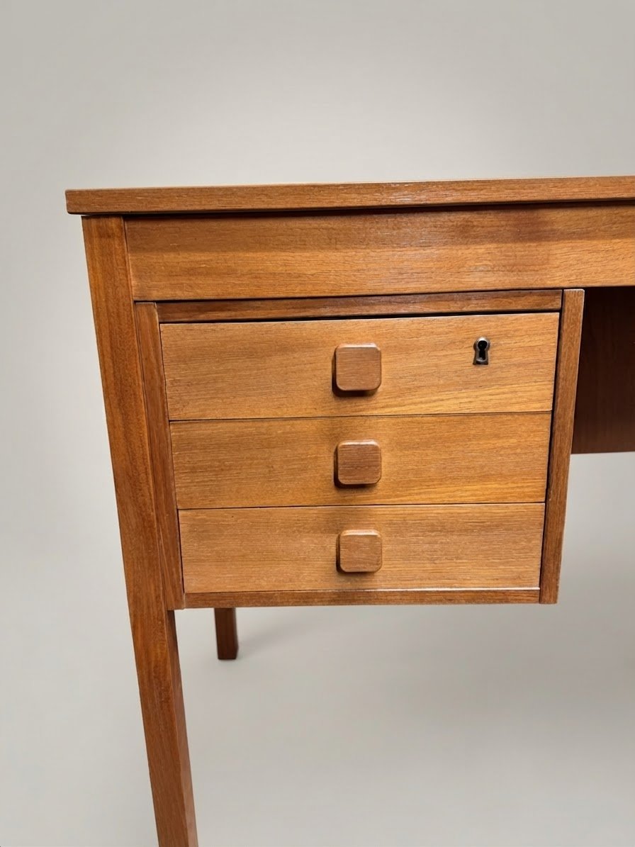 Mid-Century Danish Modern Teak Desk by Domino Mobler - Image 5