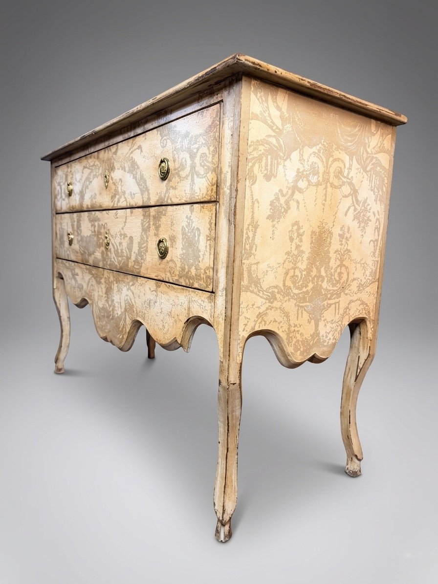 Vintage Genoese Style Painted Chest of Drawers - Image 5