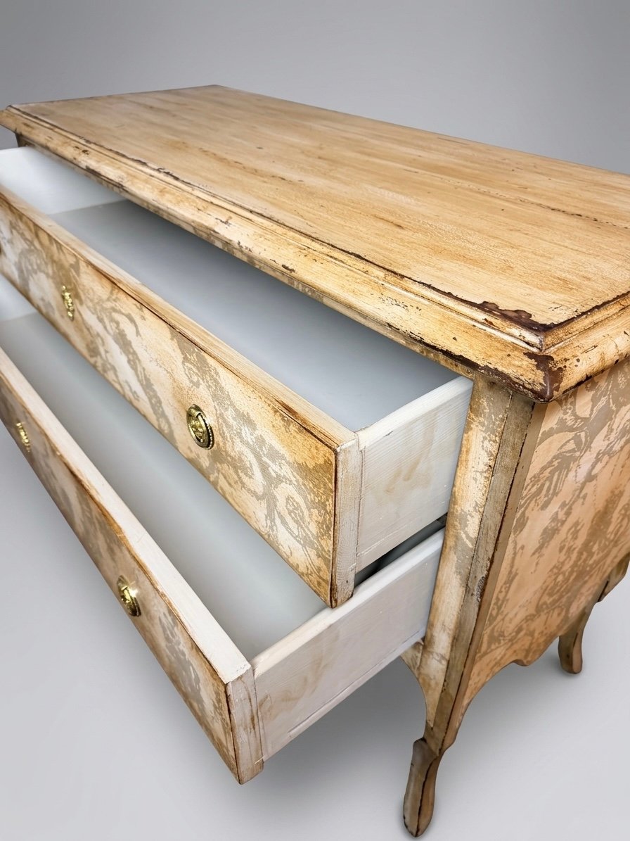 Vintage Genoese Style Painted Chest of Drawers - Image 4