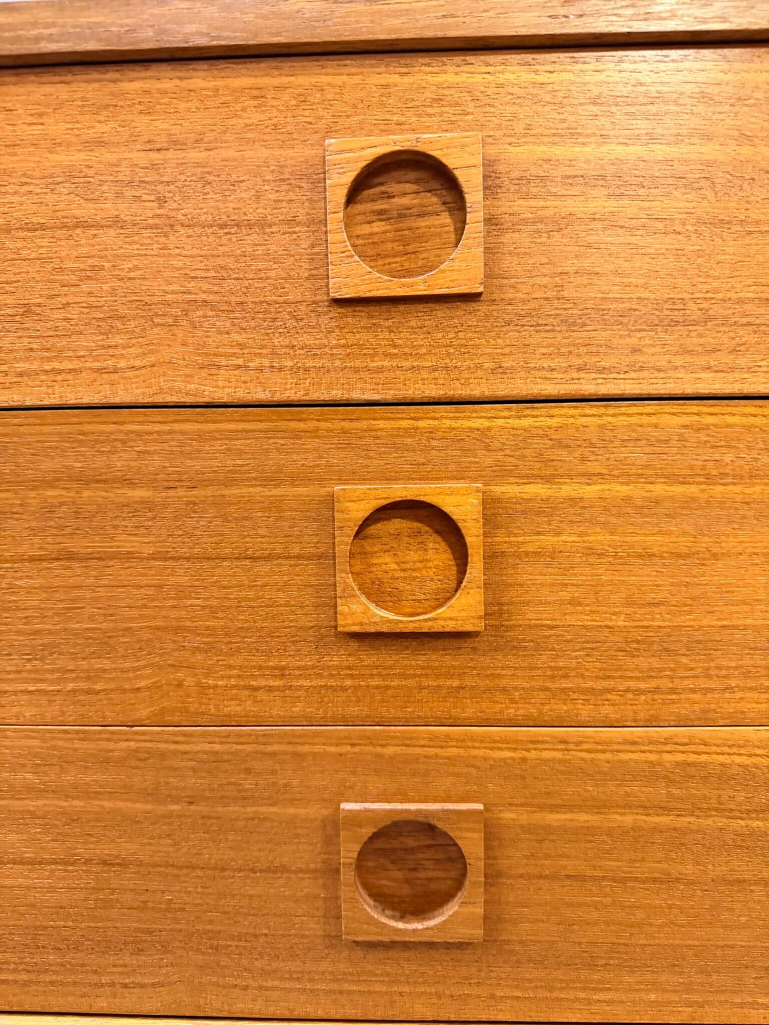 Vintage Danish Teak LP Record Cabinet & Media Console - Image 2