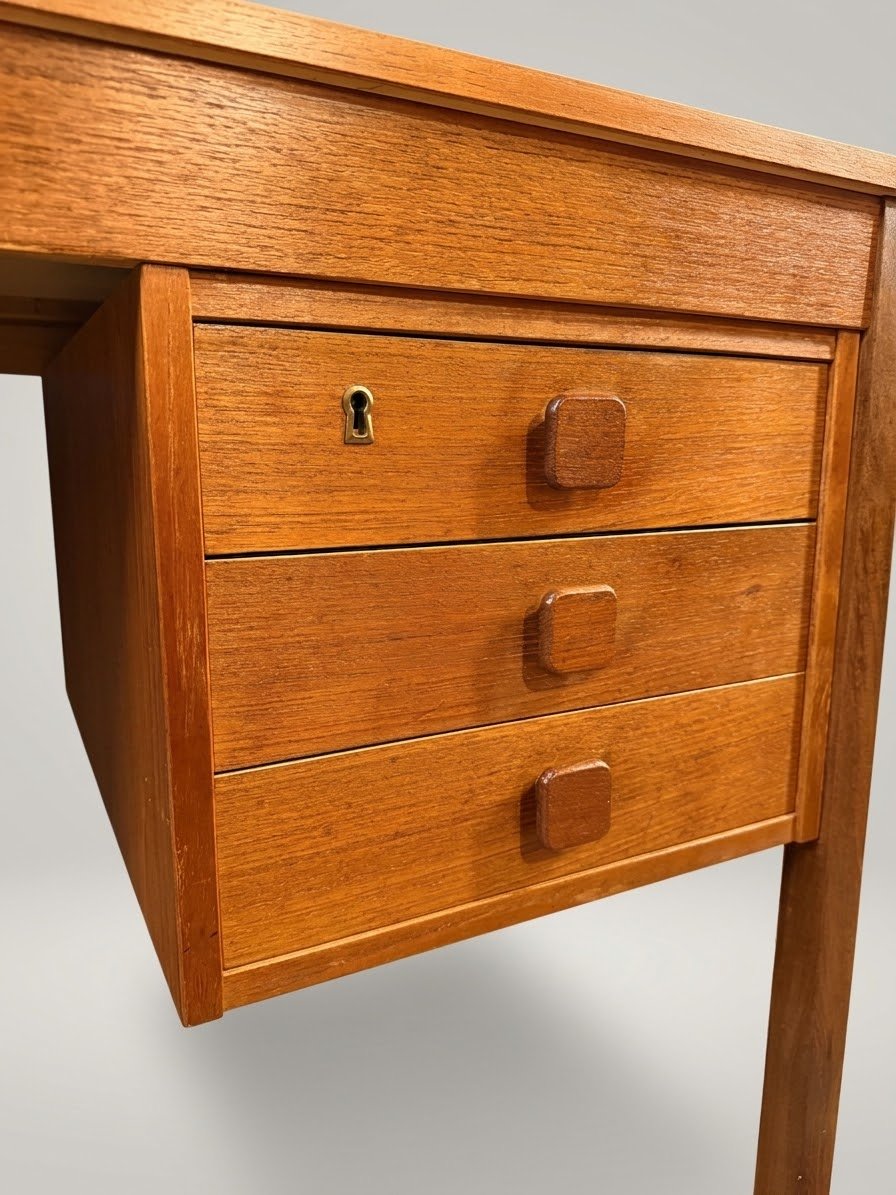 Mid-Century Danish Modern Teak Desk by Domino Mobler - Image 5