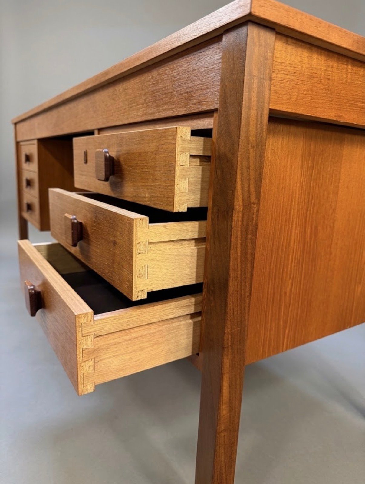 Mid-Century Danish Modern Teak Desk by Domino Mobler - Image 3