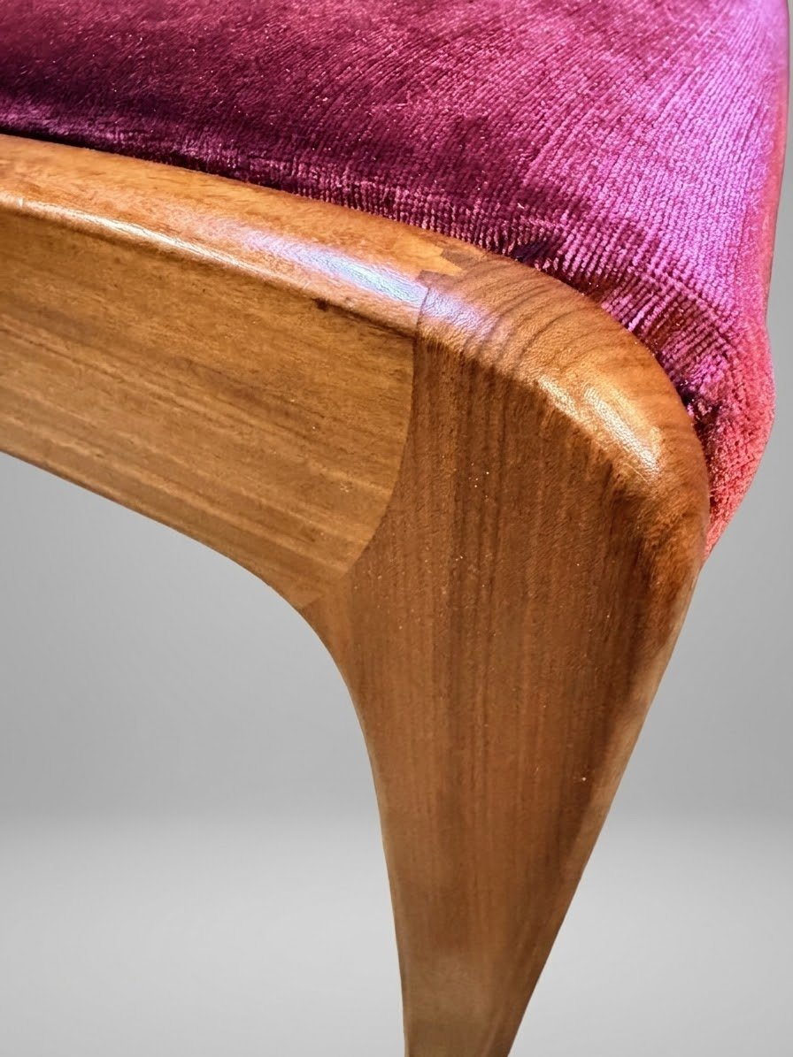 Set of Six G Plan Fresco Teak Ladder Back Dining Chairs - Image 3