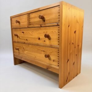 Swedish Solid Pine Chest of Drawers
