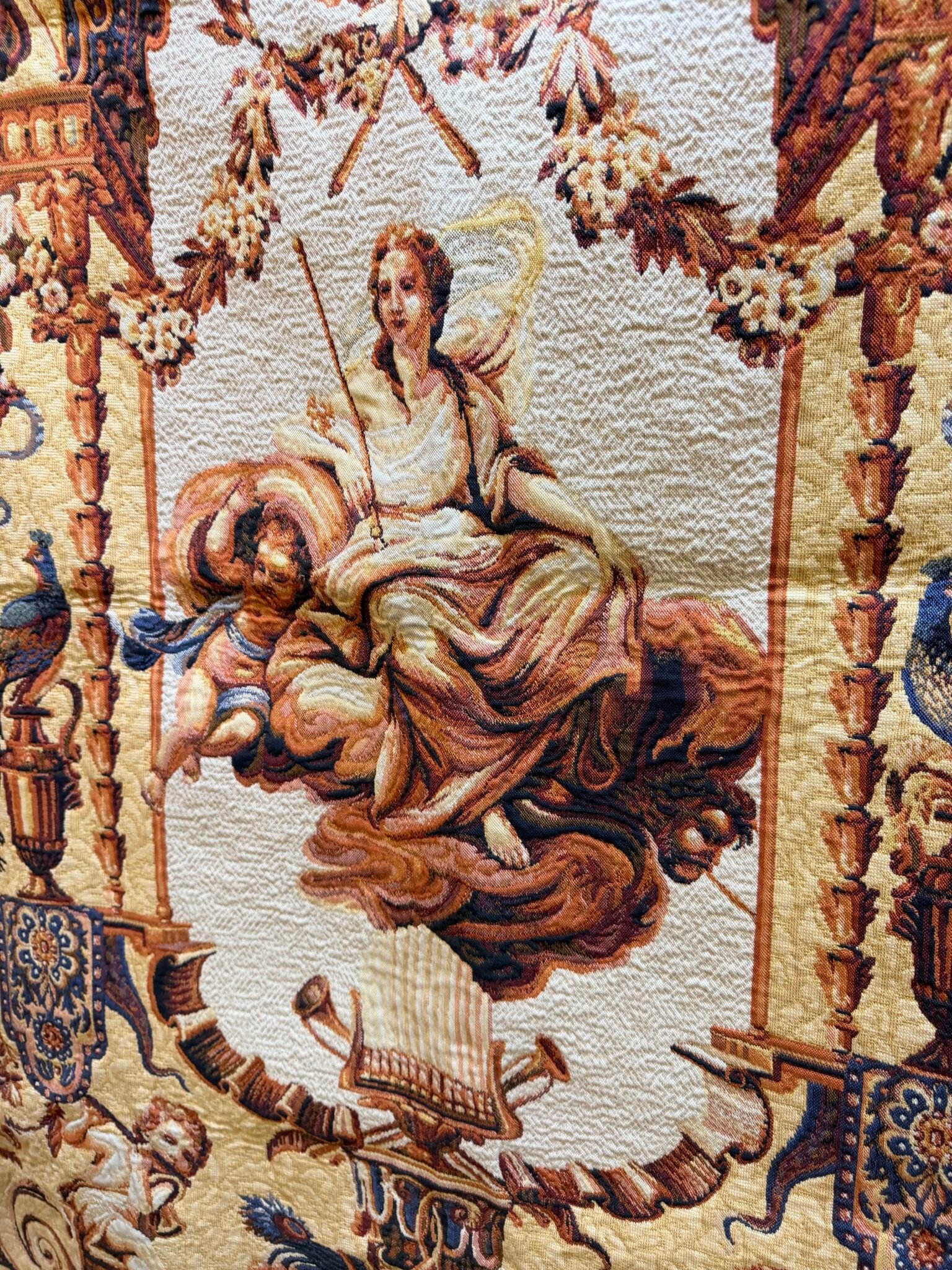 1970s Vintage French "Portique de Junon" Wall Tapestry - Image 4