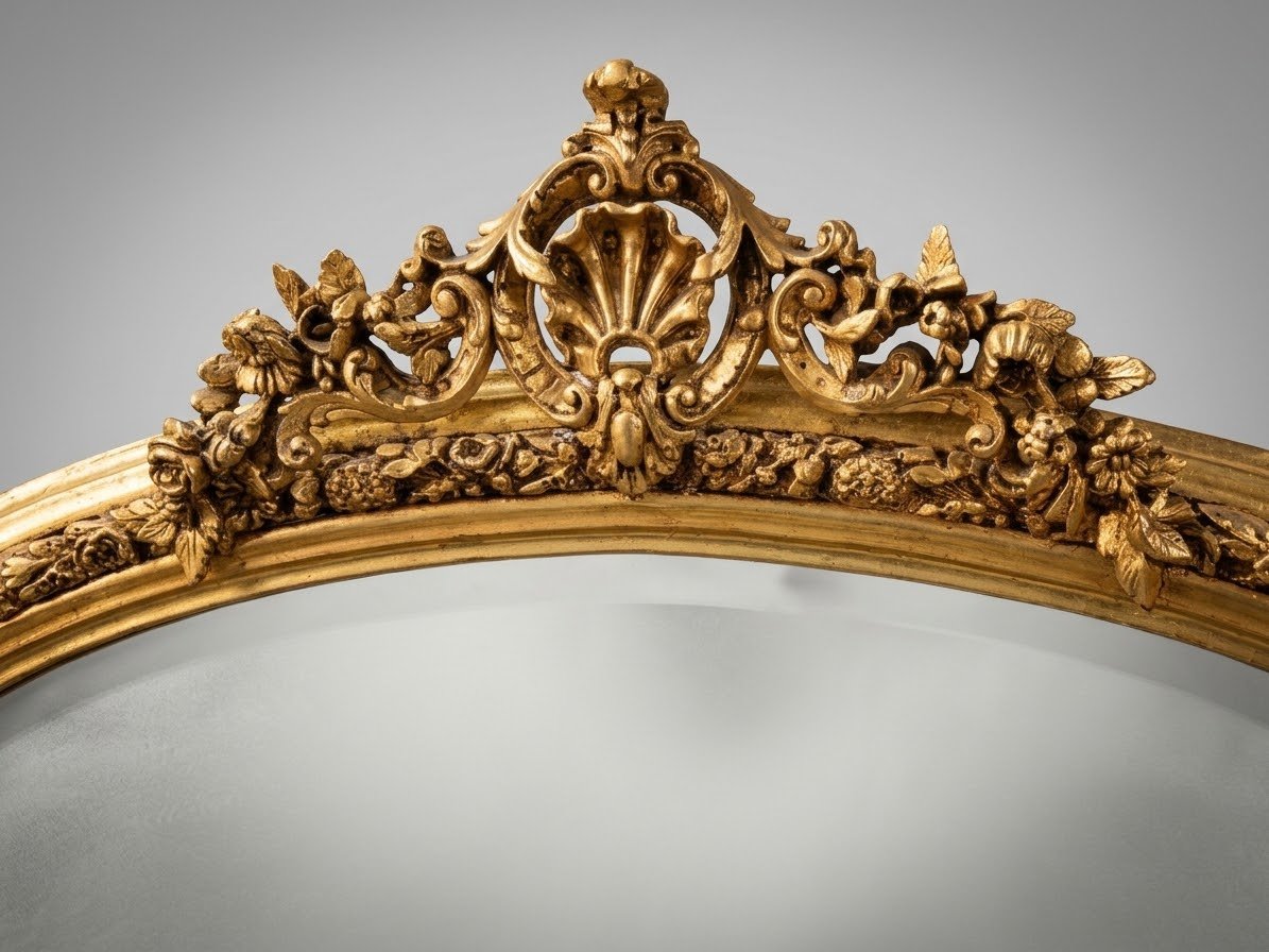 Victorian Style Giltwood Overmantel Mirror - Image 2