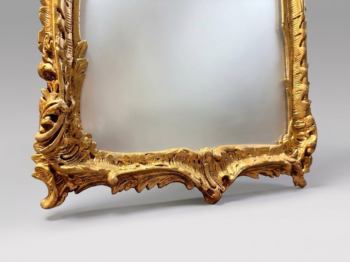 French Ornate Rococo Style Gilt Pier Mirror - Image 2