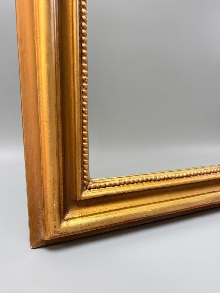 French Style Arched Giltwood Mirror - Image 3