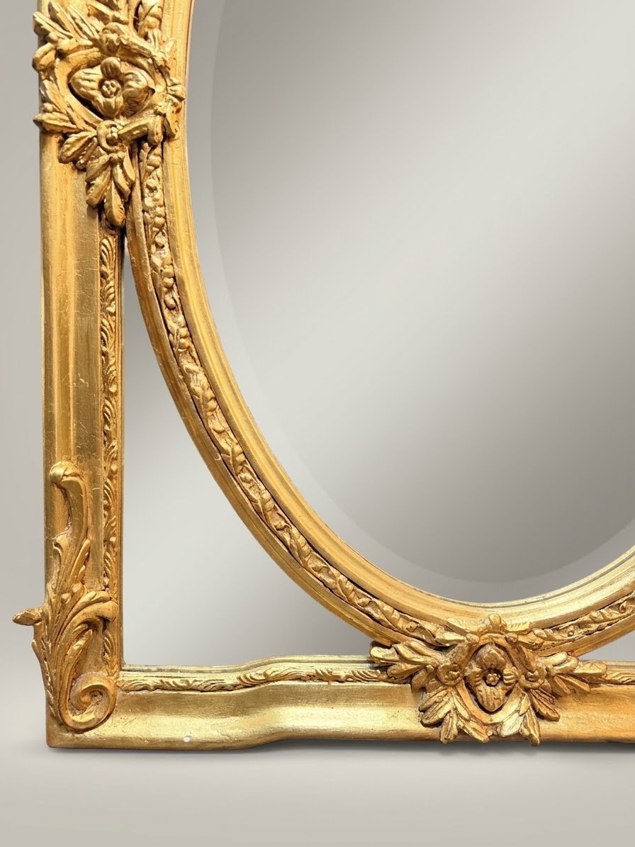 Magnificent French-Style Gilt Section Mirror - Image 3