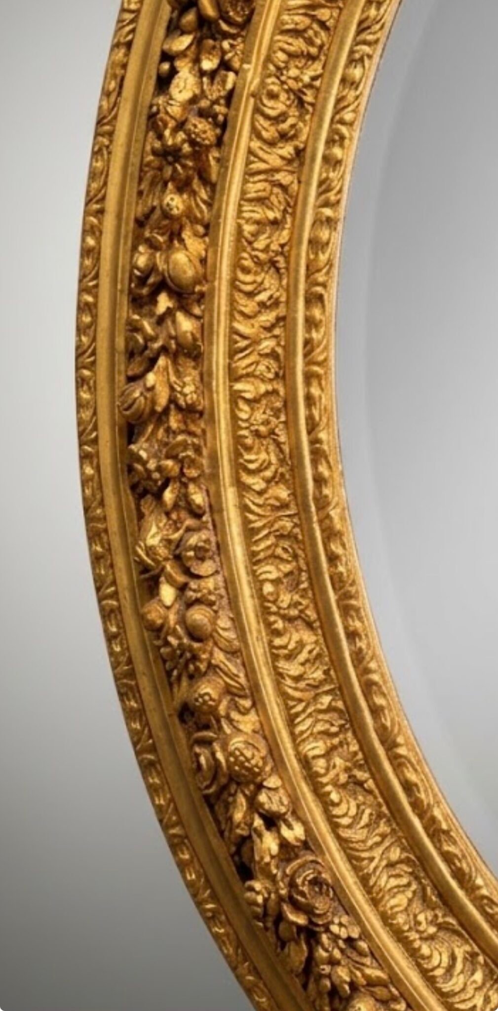 Magnificent French Rococo Style Large Oval Mirror - Image 3