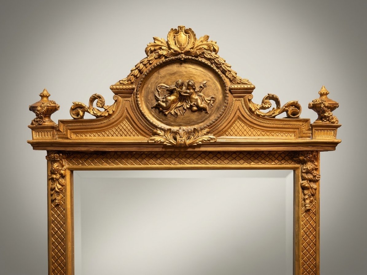 French Style Freestanding Full Length Mirror - Image 2