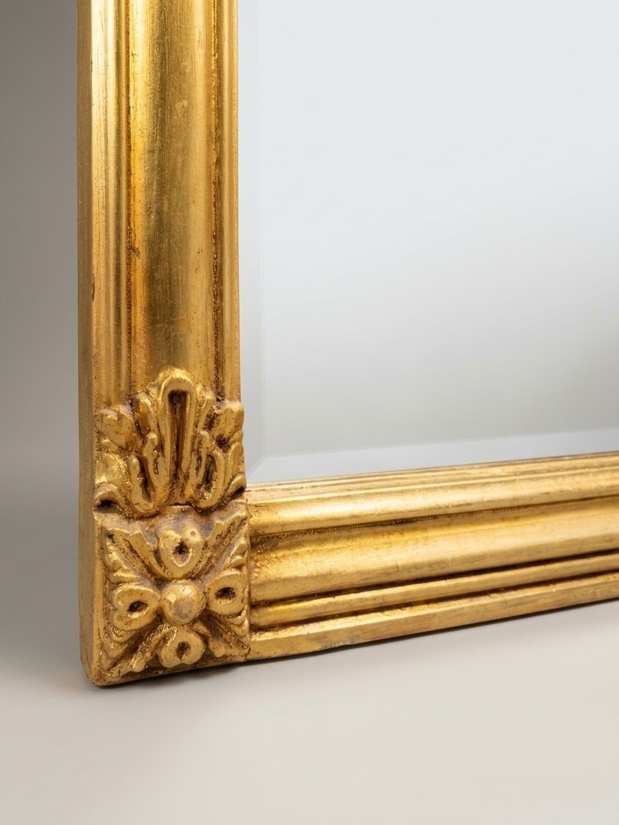 Regency Style Carved Giltwood Overmantel Mirror - Image 2