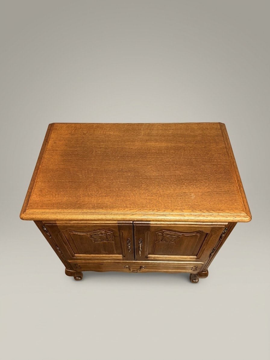 Mid-20th Century French Oak Side Cabinet - Image 5