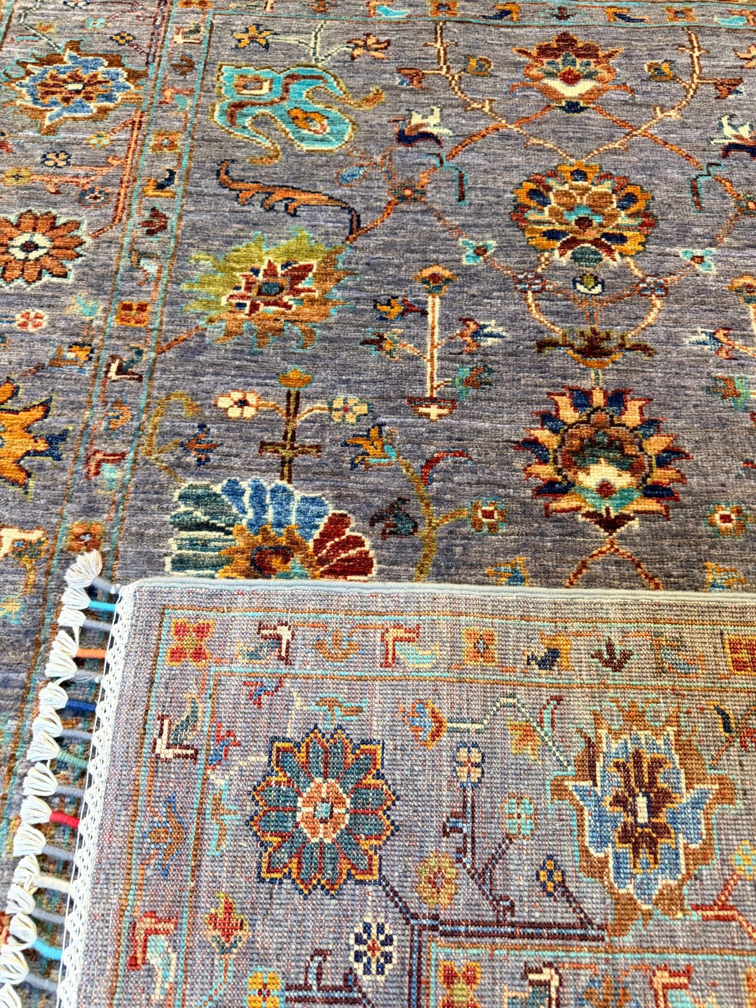 Exquisite Afghan Ziegler Hand-Knotted Wool Rug - Image 3
