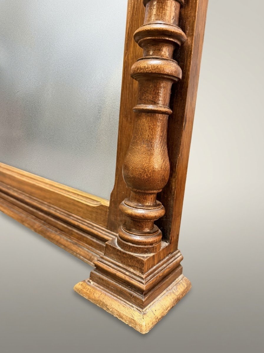 Late 19th Century Belgian Mechelen Carved Oak Mirror - Image 2