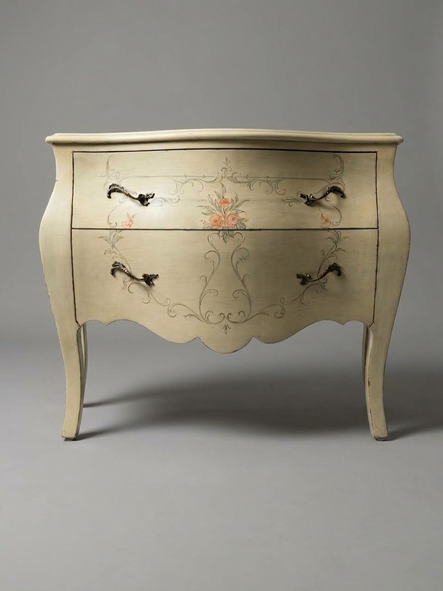 Vintage Venetian-Style Painted Chest of Drawers