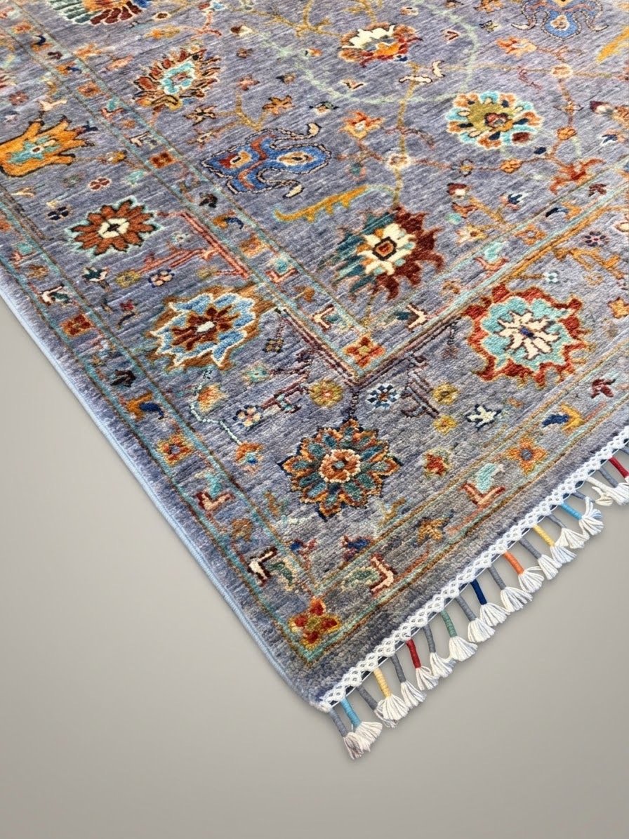 Exquisite Afghan Ziegler Hand-Knotted Wool Rug - Image 2